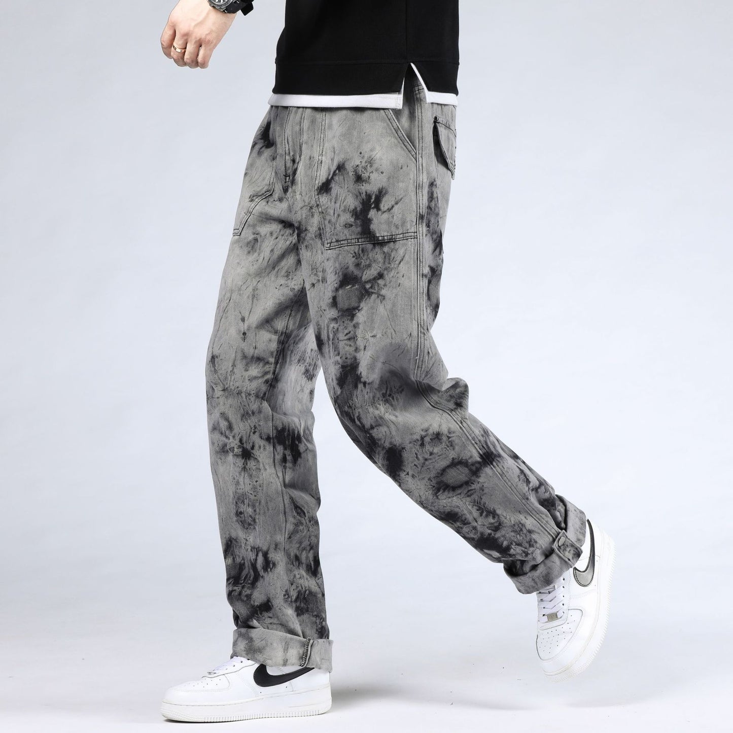 Men's Stylish Loose Plus Size Oversized Skateboard Trousers