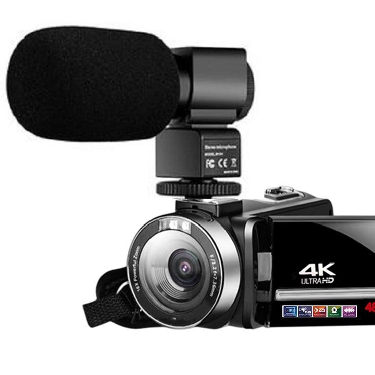 New cross-border English products 4K HD digital camera suitable for 48MP with microphone touch screen 4kwifi