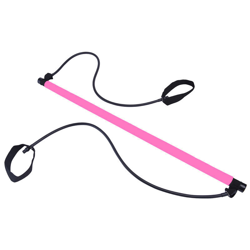 Multi-Functional Pilates Bar Stretched Resistance Bands