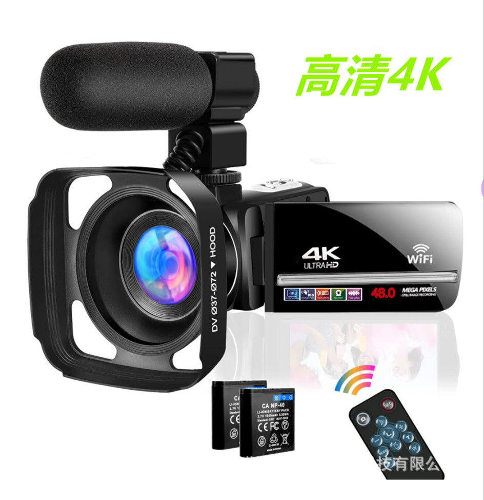 New cross-border English products 4K HD digital camera suitable for 48MP with microphone touch screen 4kwifi