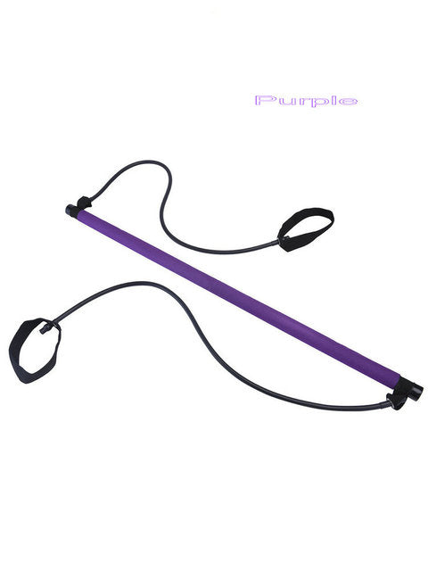 Multi-Functional Pilates Bar Stretched Resistance Bands