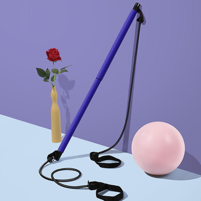 Multi-Functional Pilates Bar Stretched Resistance Bands