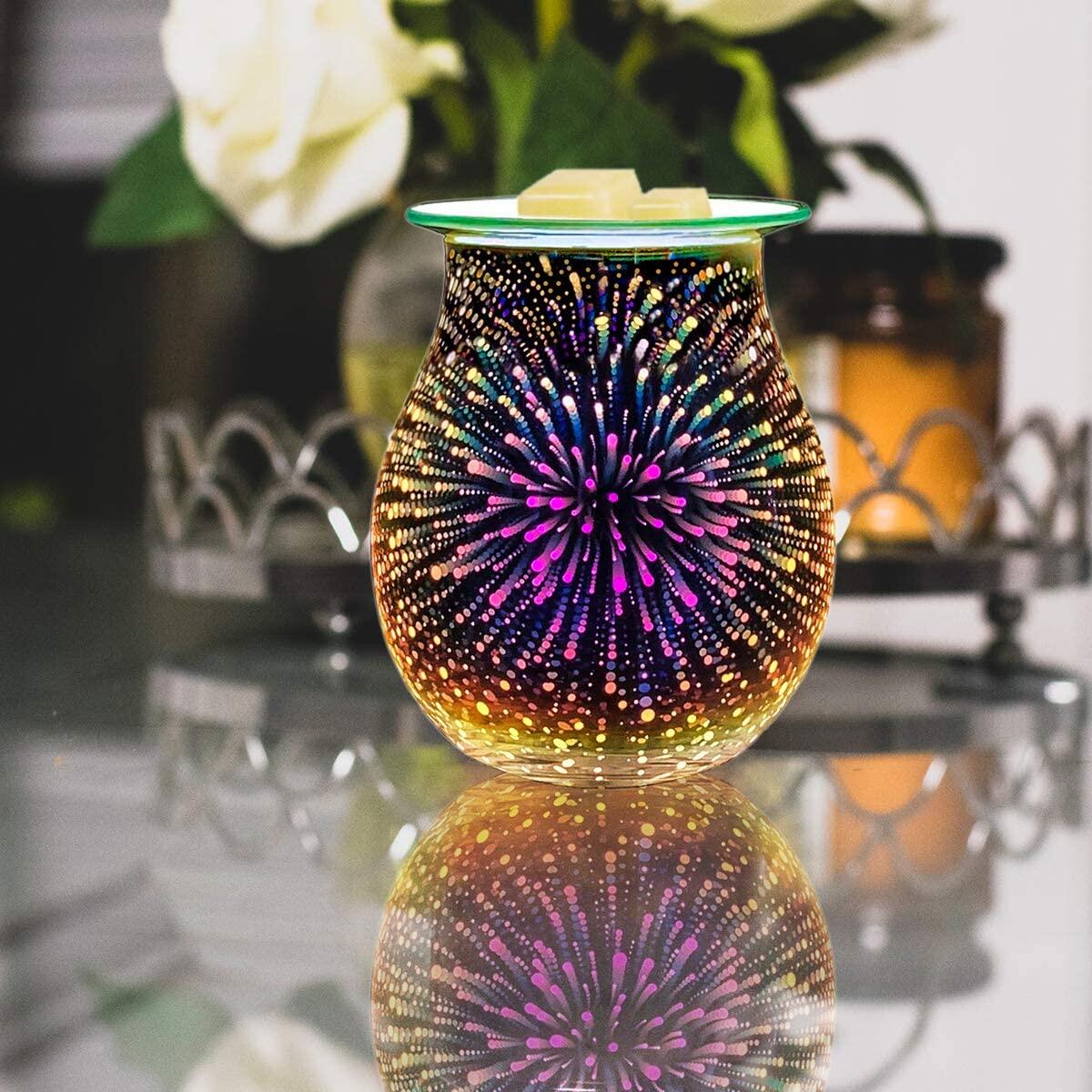 3D Glass Electric Wax Melter | Fragrance Warmer